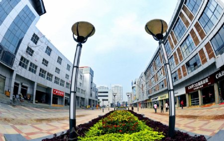 邯郸稽山商步街街景图片