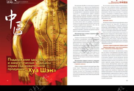 中医企业杂志内页版式设计图片