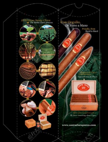 雪茄烟包装设计带刀线图片