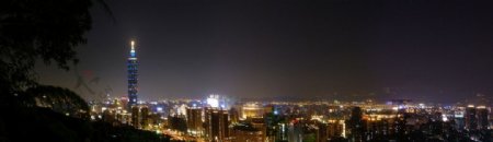 台北夜景全景图片