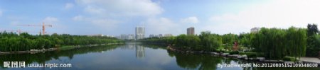 潍坊虞河景观图片