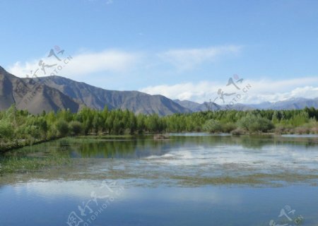 西藏的湖图片