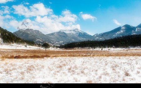 雪山景色图片