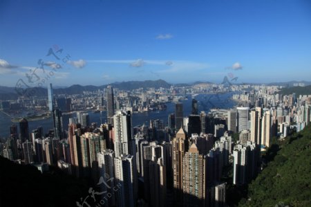 太平山上看香港全景图片