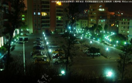城市社区社区夜景图片