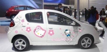 熊猫汽车拉花图片