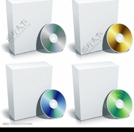 软件盒外包装附光盘外形图图片