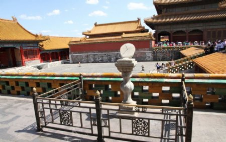 北京故宫日晷图片