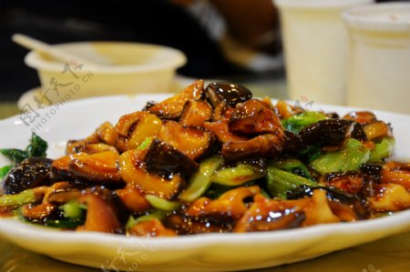 香菇炒青菜图片