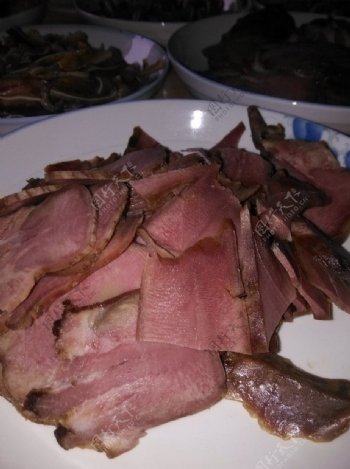 猪舌头腊肉年味图片