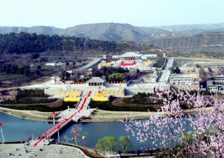 黄帝陵全景图图片