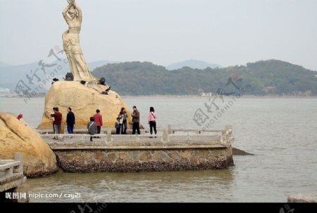 渔女雕像图片