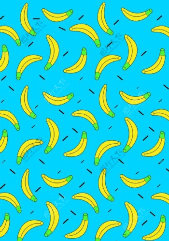 香蕉背景矢量图图片