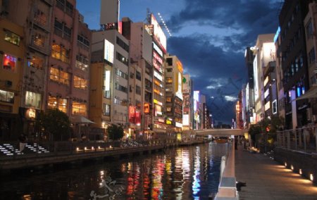 大阪夜景图片