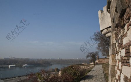 卡莱梅格丹城堡石墙图片