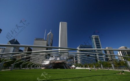 芝加哥千禧公园露天音乐广场图片