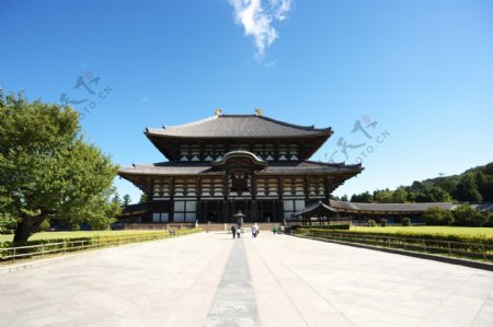 日本奈良东大寺大佛殿图片