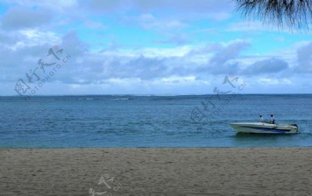 毛里求斯心旷神怡的海景图片