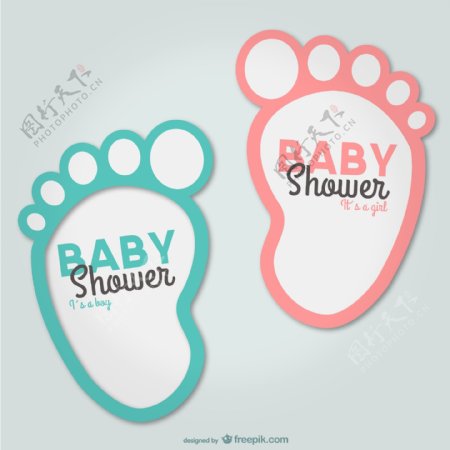 彩色婴儿脚丫图片