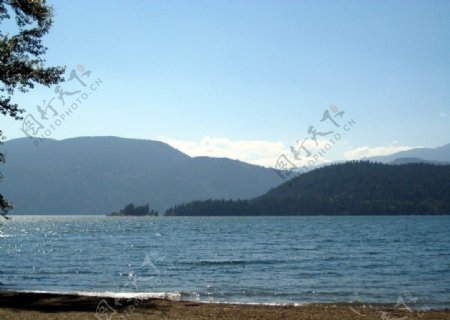 加拿大高贵林科莫湖风景图片