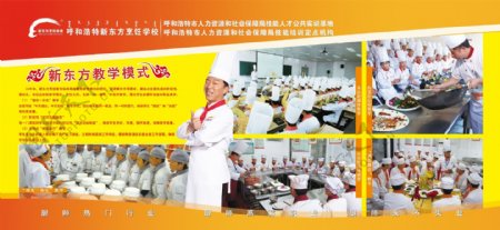 新东方烹饪教育宣传栏图片