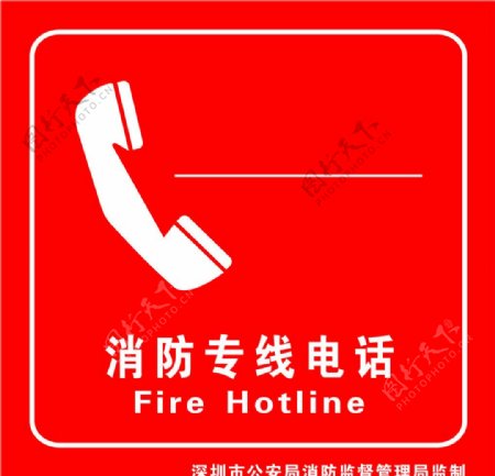 消防专线电话图片