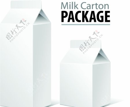 纸盒包装牛奶盒图片