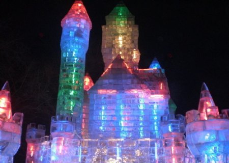 哈尔滨冰雪冰灯图片