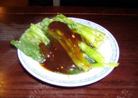 油菜配虾酱图片