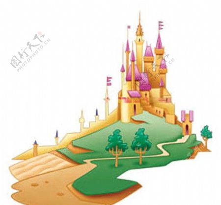 迪士尼公主城堡图片