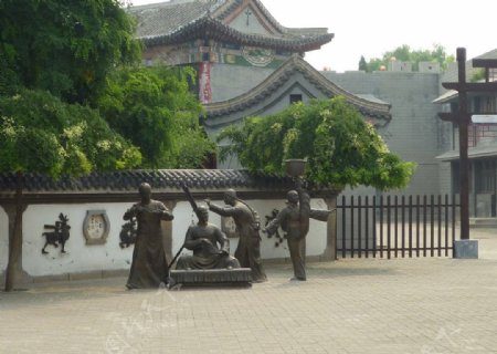 吴桥杂技大世界雕塑图片
