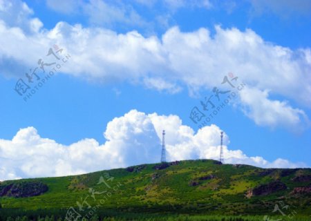 哈达村信号转播塔风景图片
