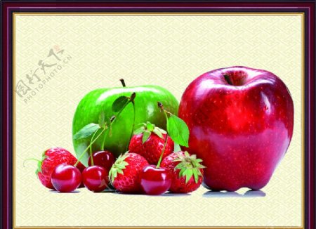 水果画框图片