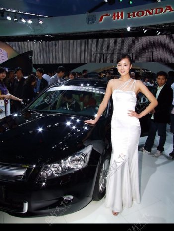 2008北京国际车展车模美女图片