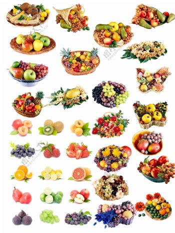 各种水果和水果篮大全图片
