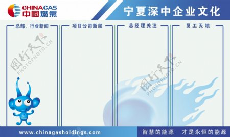 中国然气企业宣传展板图片
