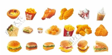 KFC素材大集合实际像素下非高清图片