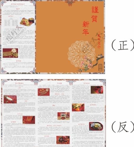 春节矢量宣传手册图片