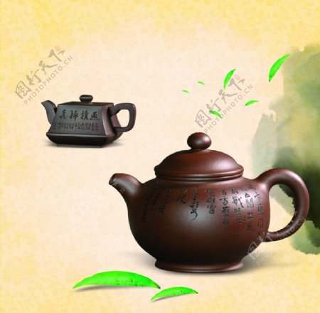 古典茶壶图片