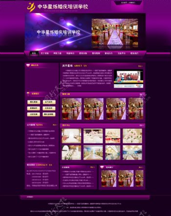 紫色网站图片