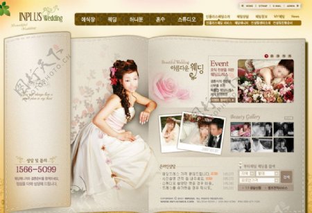 婚礼网站模板图片
