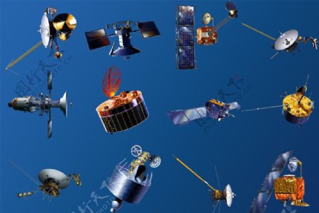 高清人造卫星PSD图片