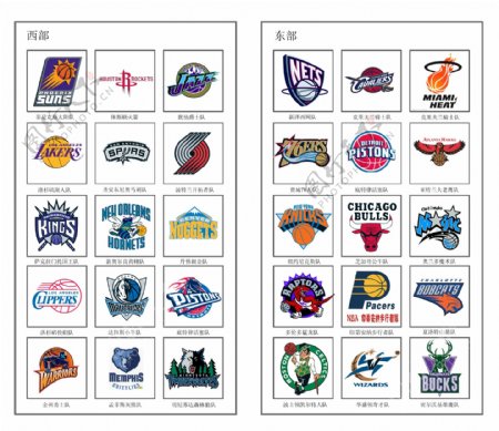 标志设计NBA球队标志图片