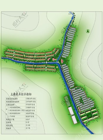山东某新农村规划平面图片