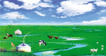蒙古草原图片