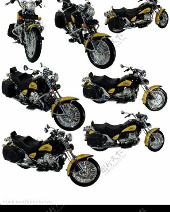 PSD分层摩托车图片