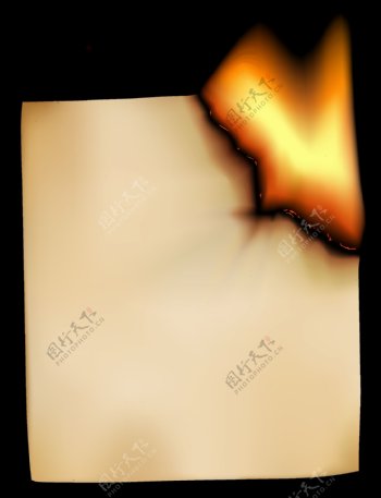 燃烧的纸张图片