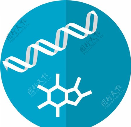 DNA生物学创意图标