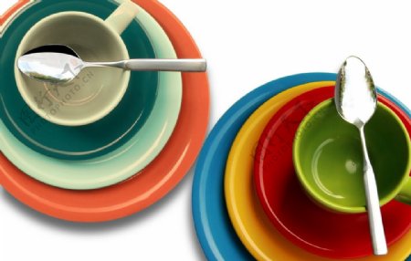 彩色餐具勺子