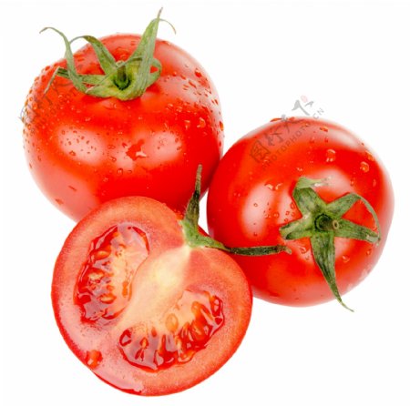 有机蔬菜诱人西红柿背景透明